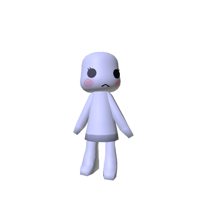 [Animated] Wii Mii Low Poly Chibi