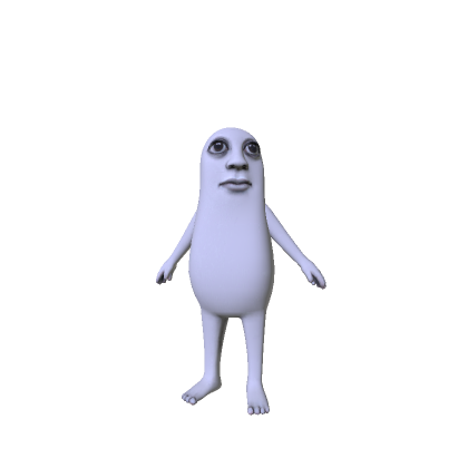 Scary Peanut Meme Humanoid Monster