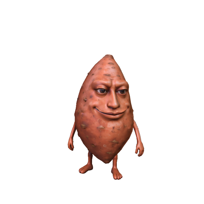 Funny Smiling Potato