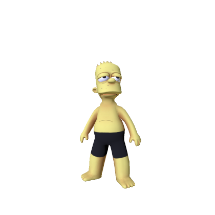 Tired Depressed Bart Simpson