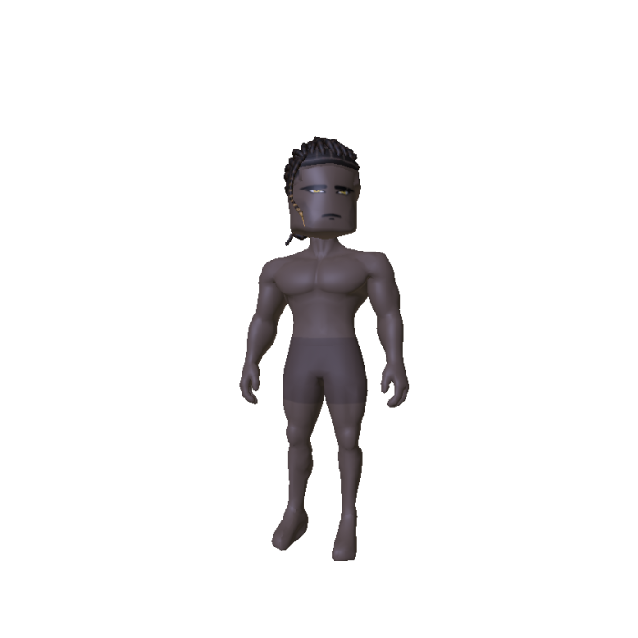 Looksmaxxed Dreads Mogger Recolorable 2D Clothing