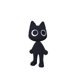 Mini Black Cat HD [Eyes Recolorable]