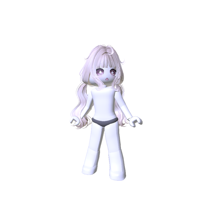 Low Pigtails Woman Body