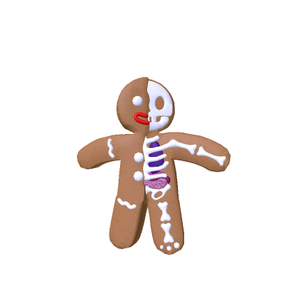 Gingerbread half skeleton thumbnail