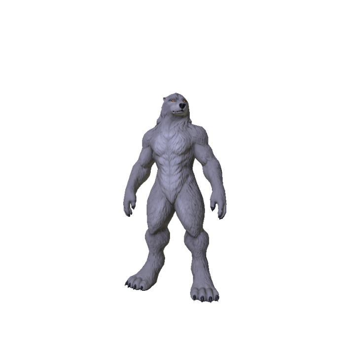 Aura Farmer Dogman Wolf [RECOLORABLE]