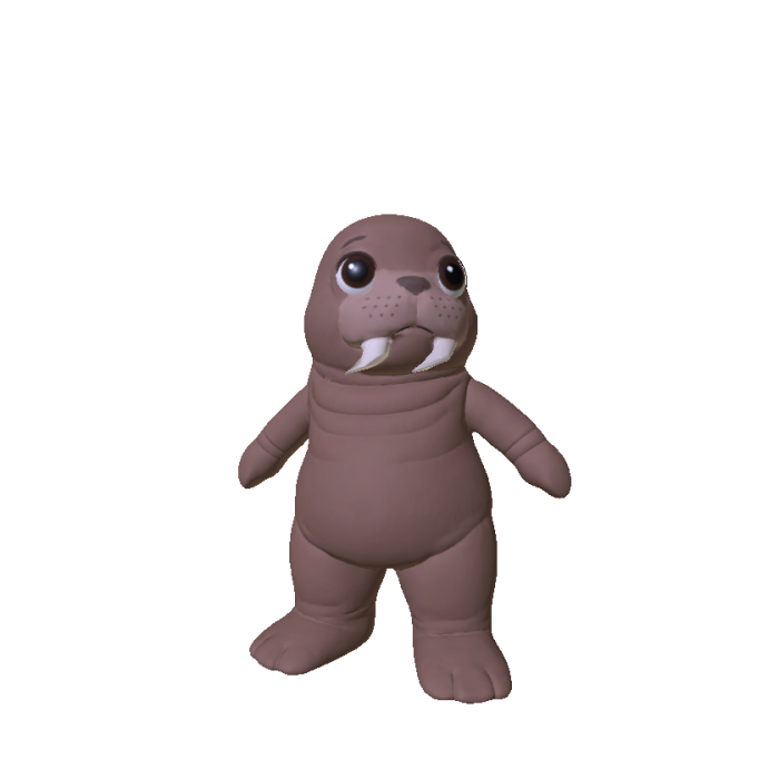 Cute Baby Walrus Pup