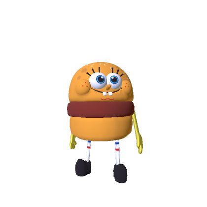 2D Mini Burger Spongebob
