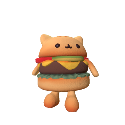 Mini Burger Kawaii Cat