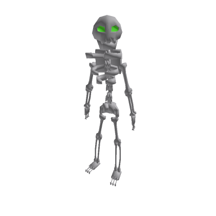 Recolorable Skelly With Green Eyes