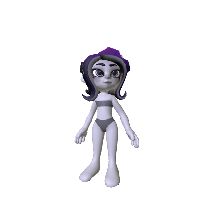 Purple Female Octoling (2D Clothing)