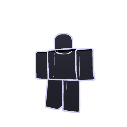 inverted black and white cartoony blocky