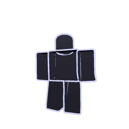 inverted black and white cartoony blocky