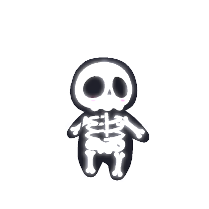 Glowing Skeleton Plushie (RECOLORABLE)