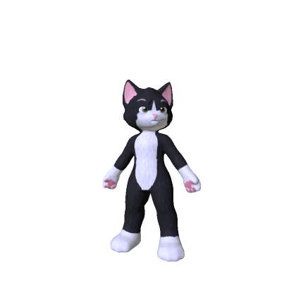 Kemono Tuxedo Cat Furry