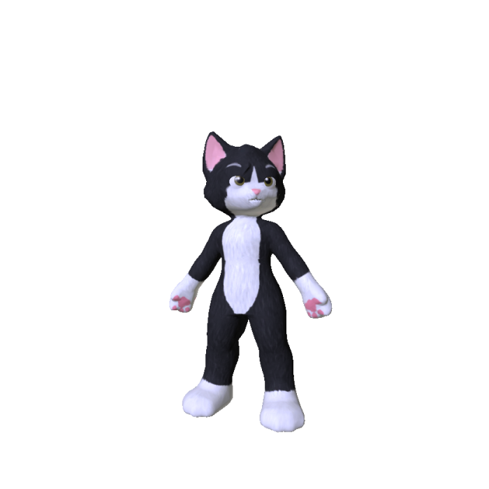 Kemono Tuxedo Cat Furry