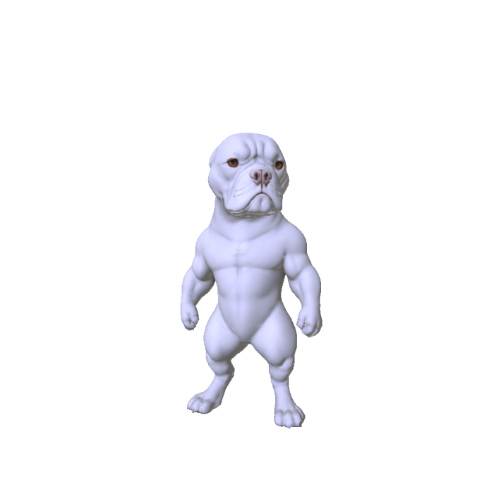 Super Strong Pitbull Dog White