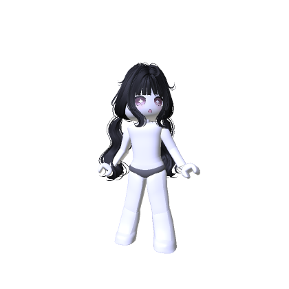 Low Pigtails Woman Body