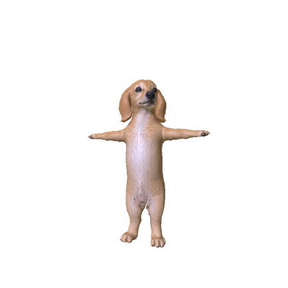 Realistic cute dog thumbnail