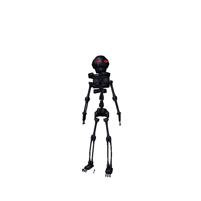 Black Skelly With Red Eyes