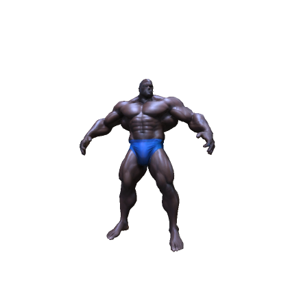 Big Muscle Bodybuilder