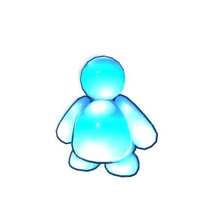(Emissive Glow) Blue Frutiger Aero Messenger Buddy