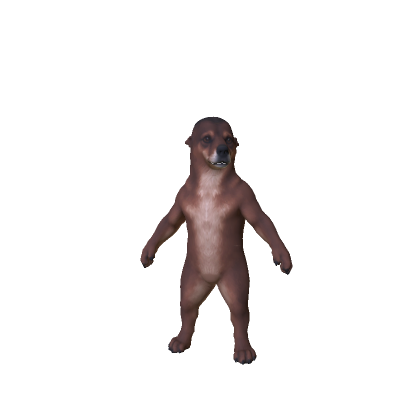 Brown Super Strong Dog
