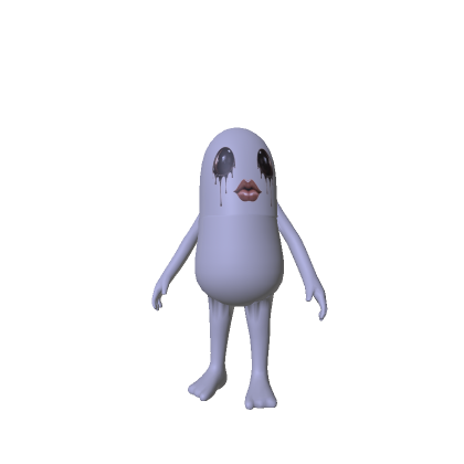 Scary Peanut Meme Monster (Recolorable)