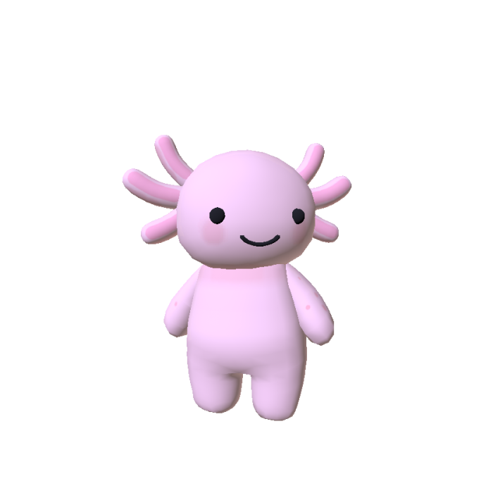 Mini Cute Axolotl Plushie