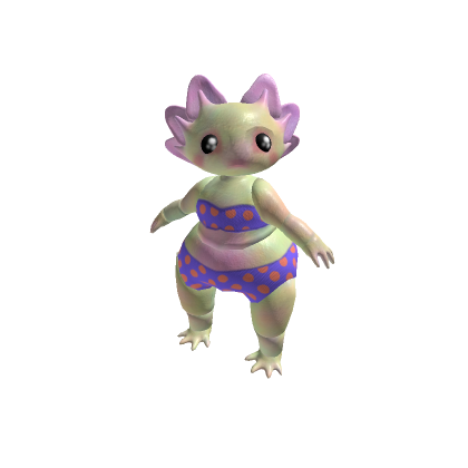 Preset Cute Axolotl with Kawaii Eyes