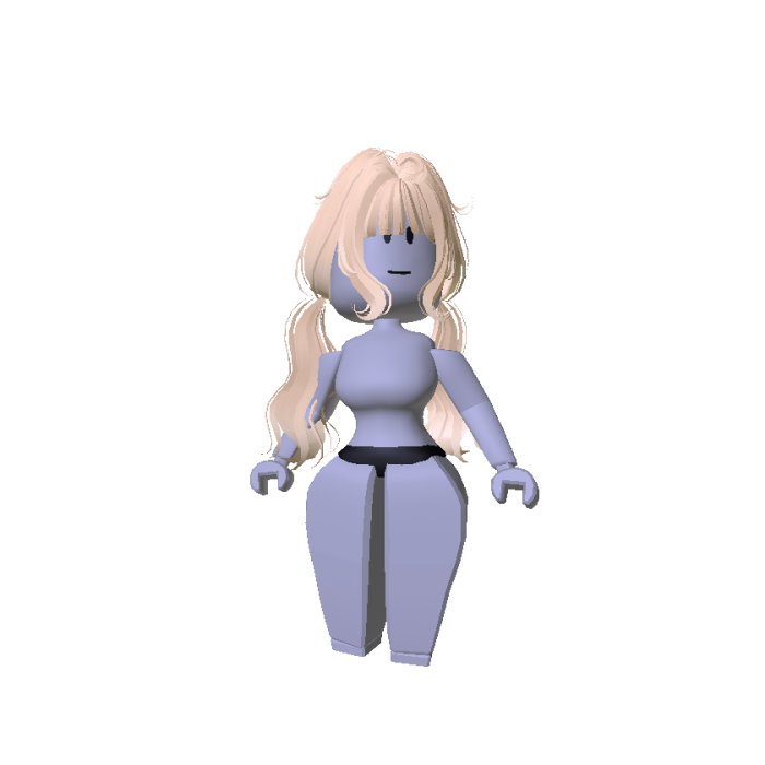 Blonde Slim Woman Doll
