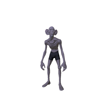 [Recolorable Cursed Ugly Monster