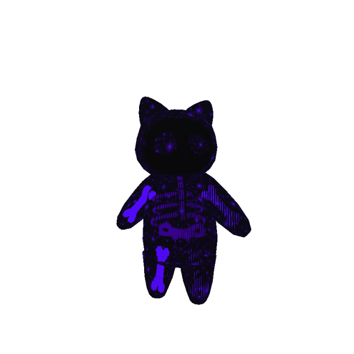 Cosmic Skeleton Cat [ANIMATED]
