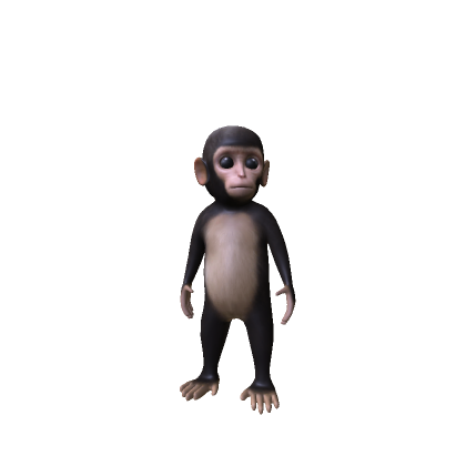 Realistic Baby Monkey
