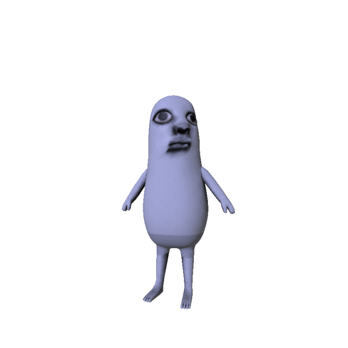 Mini Scary Peanut Meme Creature (RECOLORABLE)