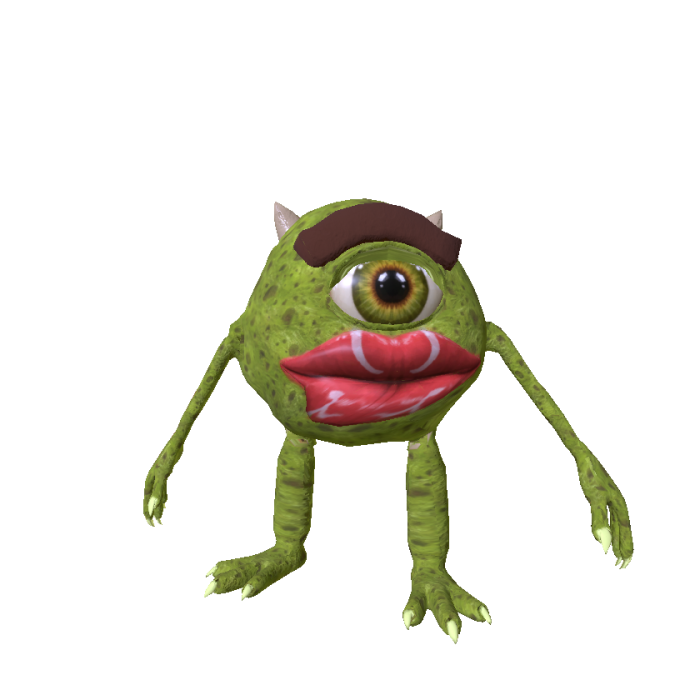Cursed Shrek Wazowski Make Up