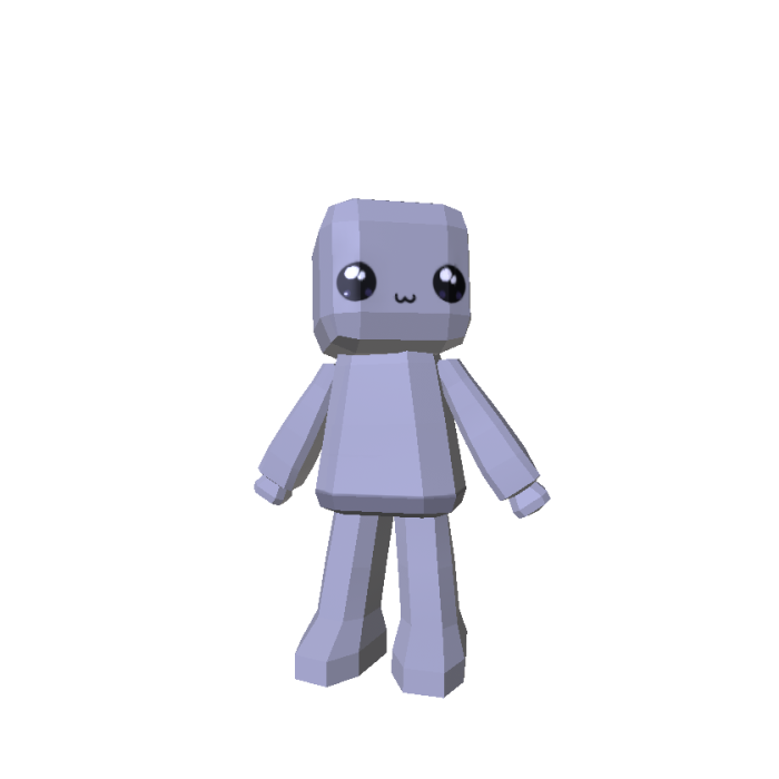 Wii Mii Chibi Low Poly