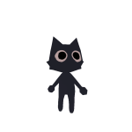 Mini Black Cat Neon