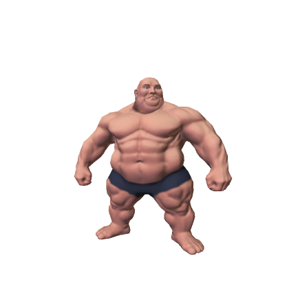 Massive Fat Muscle Guy