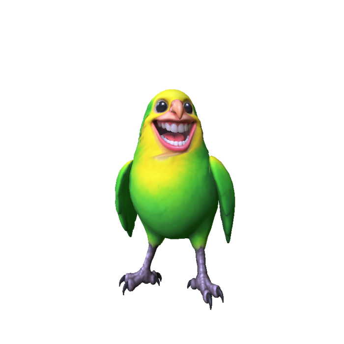 Scary Parrot Bird Meme