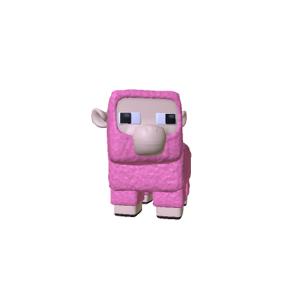 Pink Blocky Sheep thumbnail