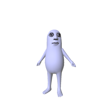 Scary Peanut Meme Monster (2D+Recolorable)