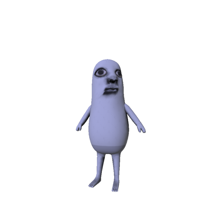 Scary Peanut Meme Creature (RECOLORABLE)