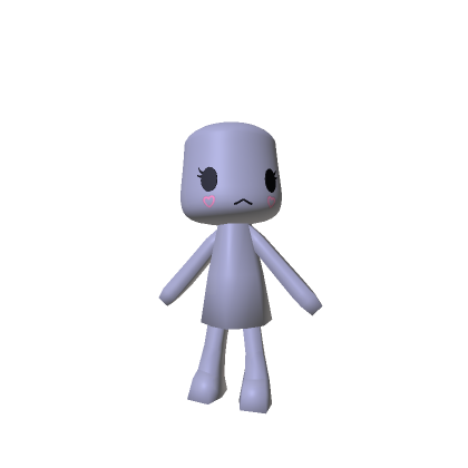 [Animated] Wii Mii Low Poly Chibi
