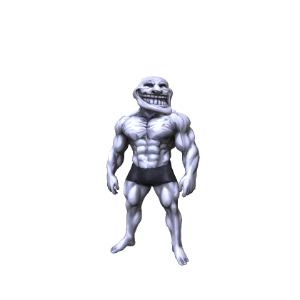 Troll Face Buff Muscles