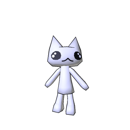 Low Poly Chibi Cat [Toon Fx - 2D & 3D Clothing]