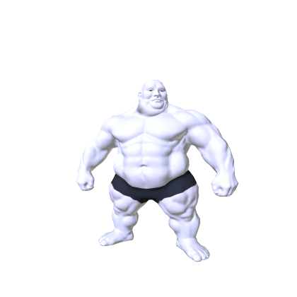 Massive Fat Muscle Guy (Recolorable)