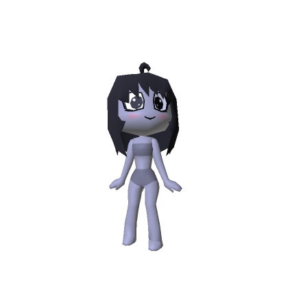 PS1 Style Low Poly Girl (Black Eyes) thumbnail