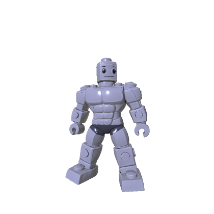Buff Toy Brick Robot