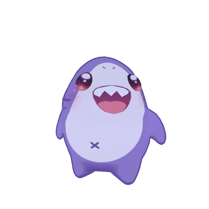 Cute Mini Shark Plushie (Purple) thumbnail