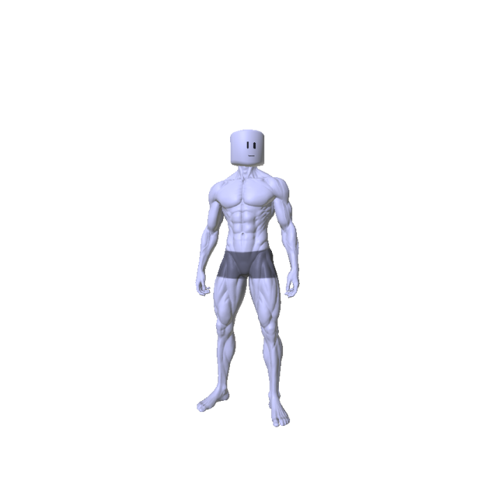 Muscular Man Realistic